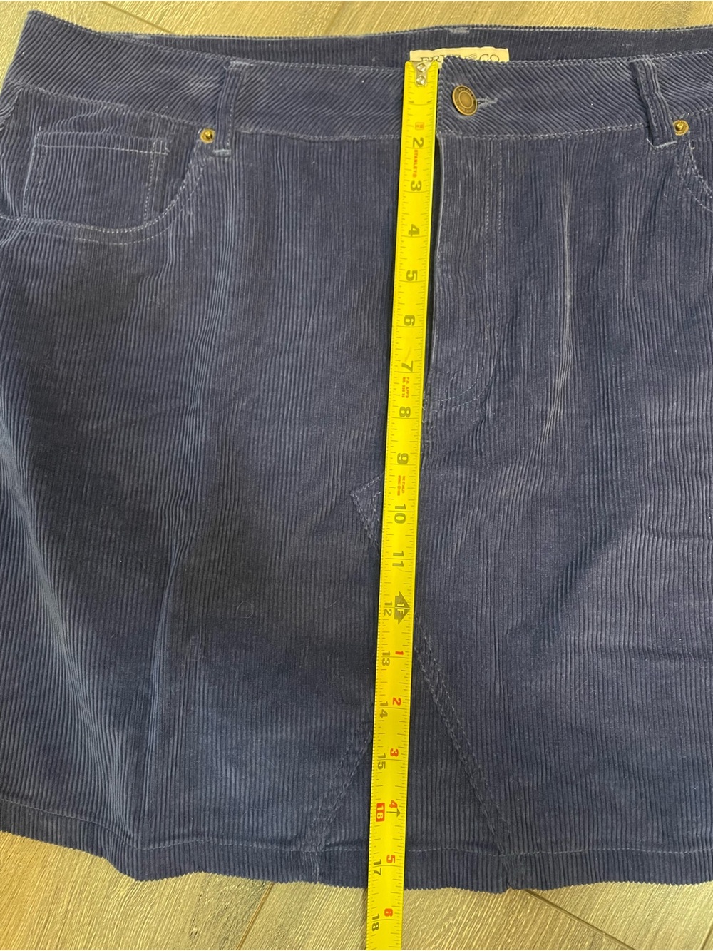 FRYE AND CO. Navy Blue Corduroy Mini Skirt - Picture 7 of 7